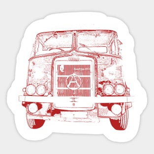 Classic Atkinson truck red Sticker